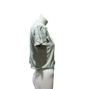 Madewell x Free & Easy Women's Crop T-Shirt Green Size S Graphic Back thumbnail 8