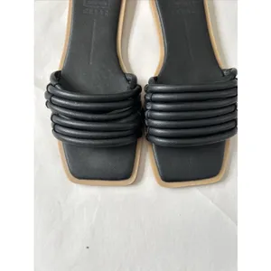 Dolce Vita NYX Stella Flats‎ Sandal BLACK Leather Size 9 thumbnail 4