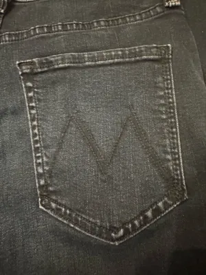 MOTHER Size 26 Dark Denim Jeans Mid Rise Rambler Ankle thumbnail 6