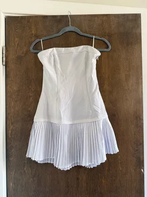 More To Come Revolve Lenore Strapless White Mini Dress thumbnail 7