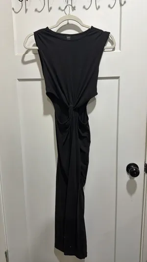 Black summer cutout Dress thumbnail 2