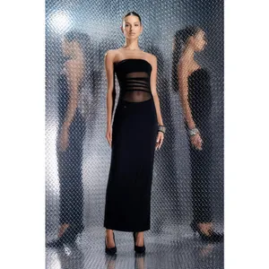 I.AM.GIA Olesa‎ Maxi Dress Black XS Date Dinner Dark Feminine Goth LA Hollywood thumbnail 2