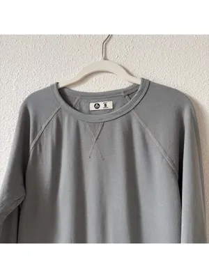 American Giant Crewneck Sweatshirt Size Small Gray Blue Minimalist Casual Cotton thumbnail 4