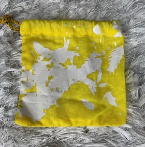Anthropologie Yellow Jewelry Bag Storage Travel Collectible thumbnail 1