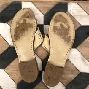 Jack Rogers Hamptons Leather‎ Sandal In Beige Tan thumbnail 8
