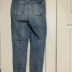 7 For All Mankind Criss Cross Denim Jeans Women's Size 24‎ Trendy thumbnail 6