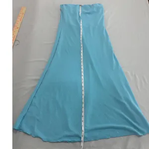 See You Monday Los Angeles Bright Blue Strapless Tube Maxi Dress Large thumbnail 6