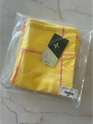 NWT Tuckernuck Sundaze Compression Biker Shorts Yellow & Pink 7” Women’s size XS thumbnail 9