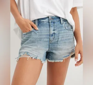 Aerie Daydream Denim Shorts Sz XL Distressed Light Wash Stretch Jean Short thumbnail 1
