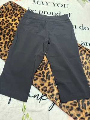 Westbound Women's Capri Pants, Black, Size 14 thumbnail 2
