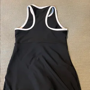 Sage Collective Black Tennis Dress with White Trim and Front Zip thumbnail 4