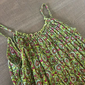 by anthropologie flounced citron printed lounge maxi dress thumbnail 8