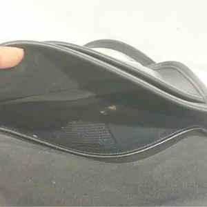 Vintage Coach A9C-9755 Penny Black Leather Pocket Purse Shoulderbag‎ thumbnail 3