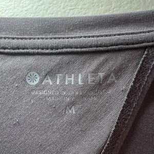 Athleta Essence Open Twist Back Shirt Top Gray Long Sleeves Athletic Sporty Med thumbnail 11