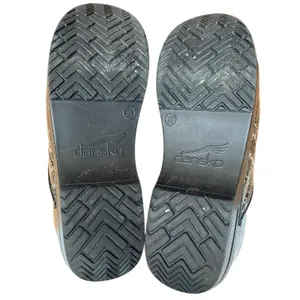 Dansko Women's Black Silver Metallic Abstract‎ Crisscross Workwear Clogs 38 thumbnail 9