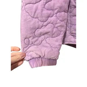 Wild Fable Lavender Cloud‎ Quilted Zip Up Hoodie Jacket Women's Size Small thumbnail 6