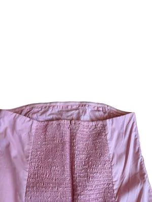 Abercrombie & Fitch Pink Bubble Hem Mini Dress Strapless Barbie Size Large NWT thumbnail 8