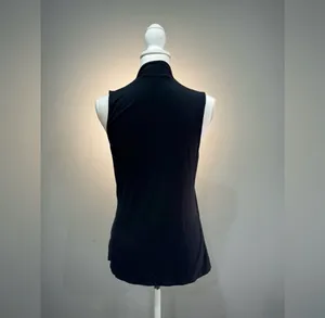 Black Express Sleeveless Mock Neck Blouse Size L EUC thumbnail 2