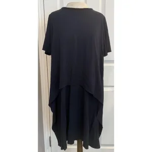 COS‎ Circle Cut Layered T-shirt Dress Sz MED Blue Flowy Lagenlook Minimalist EUC thumbnail 2