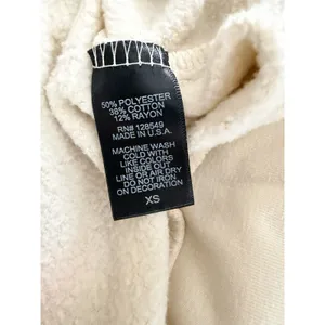 Aviator Nation‎ 5 Stripe Zip Hoodie Vintage White/White Neon Size XS thumbnail 12