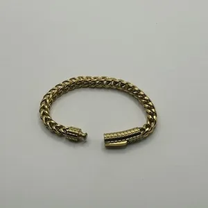 Womens Franco Bracelet 7 Inch Real Gold Dainty Box Link Plated Layering Stack thumbnail 3