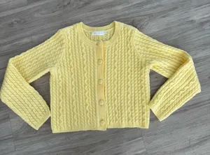 All in Favor Yellow Cardigan thumbnail 1