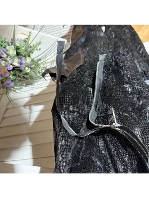 Dark Dragon Lord Warlock Costume Halloween cosplay Black Feathers Zippers gothic thumbnail 7