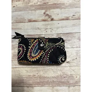 Vera Bradley Quilted Wallet Bandana Swirl Black thumbnail 2