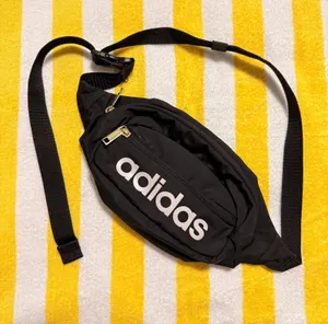 Adidas Black Fanny Pack Bag thumbnail 1