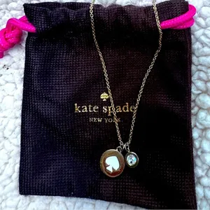 Kate Spade Gold Plated Necklace “Spot the Spade” thumbnail 1