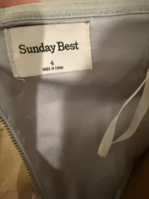 Sunday Best Strapless Satin Mini Dress aritzia thumbnail 2