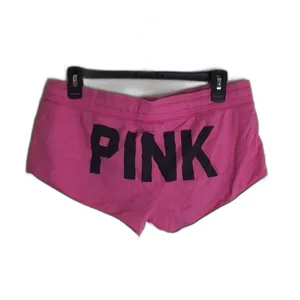 Victoria’s Secret PINK loungewear track style fleece micro shorts small y2k thumbnail 2