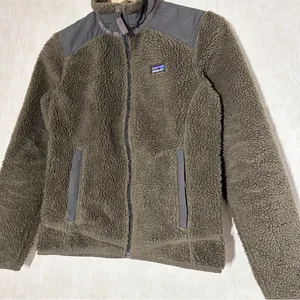 Patagonia Women's Fleece Retro-X Jacket Full Zip Stand-Up Collar Dark Walnut S thumbnail 4