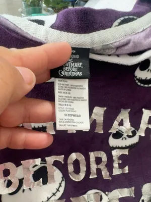 Disney Nightmare Before Christmas Jack Skellington Pajama Set M (8–10) thumbnail 4