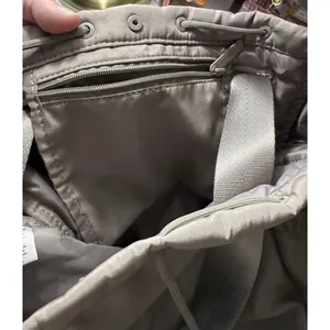 Beyond Yoga Go To Backpack Taupe Gray Nylon Gym Yoga Bag with‎ Shoe Compartment thumbnail 4