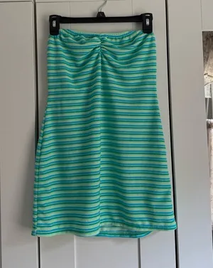 Dippin' Daisy's Striped Aqua & Lime Pool Dress thumbnail 1