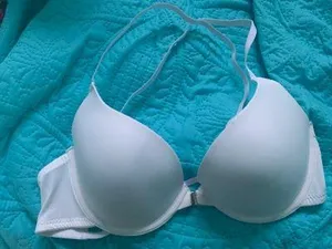 SheIn White Cross Back bra thumbnail 1