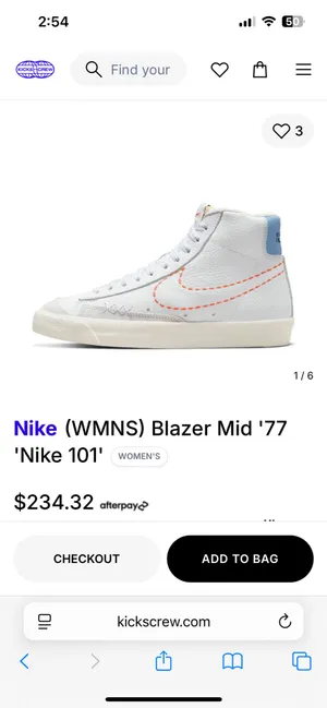 Nike Women’s Blazer Mid 77 Sneakers thumbnail 3