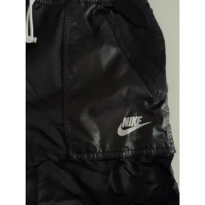 NIKE Sportswear Black Elastic Drawstring Waist Rebel cargo pants EUC thumbnail 5