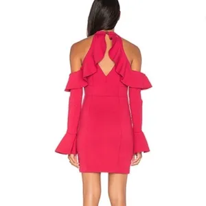 Free People Sweet‎ Talk Mini Dress raspberry pink size medium thumbnail 2