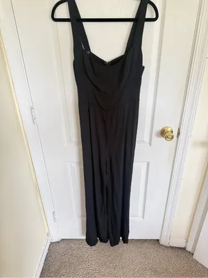 Reformation Wide Leg Black Jumpsuit thumbnail 7