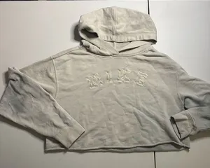 Nike cropped tie dye hoodie xs thumbnail 1
