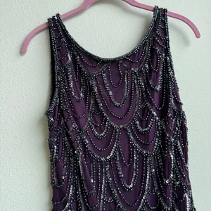 Vintage Sleeveless Fully Sequin Beaded Sparkle Party Cocktail Dress Size 2 thumbnail 4