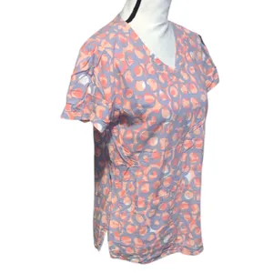 Grey’s Anatomy by Barco Circle Pattern Short Sleeve Scrub Top Pockets thumbnail 5