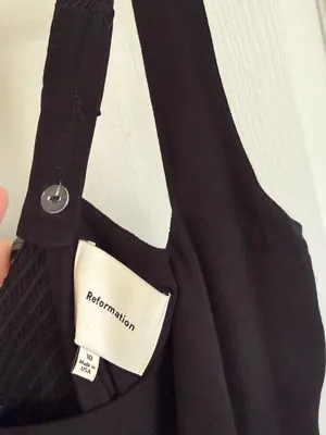 Reformation Wide Leg Black Jumpsuit thumbnail 5