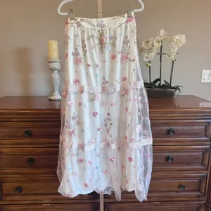Altar’d State Ambrose Floral Embroidered Top & Skirt Set NWT Small thumbnail 6