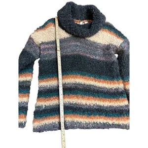 Anthropologie‎ Moth Murray Striped Cowl Neck Sweater sz S thumbnail 11