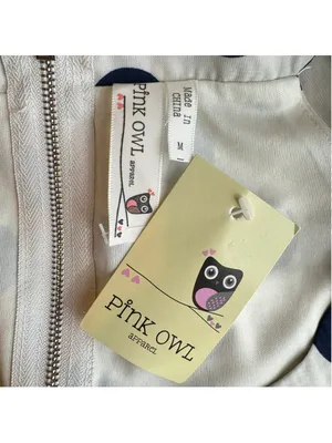 Polka Dot Dress Cream & Navy Blue Halter Neckline Sleeveless Pink Owl Medium thumbnail 5