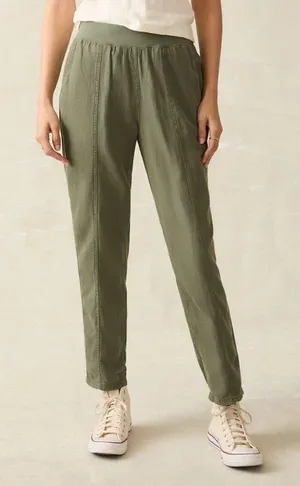 Faherty‎ green Arlie Pant size small thumbnail 1