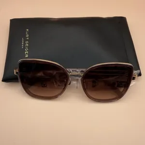 Kurt Geiger‎ London Crystal Burgundy Square Butterfly Sunglasses NEW KGL9037/S thumbnail 4